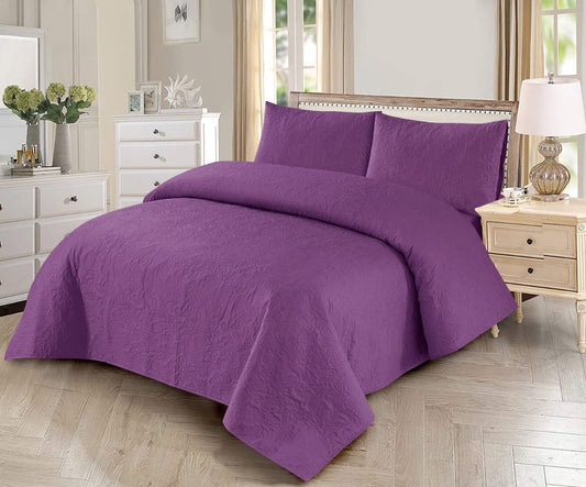 Luxury Quilted Bedspread Set  | 100% Egyptian Cotton (Guaranteed)