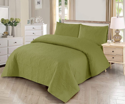 Luxury Quilted Bedspread Set  | 100% Egyptian Cotton (Guaranteed)