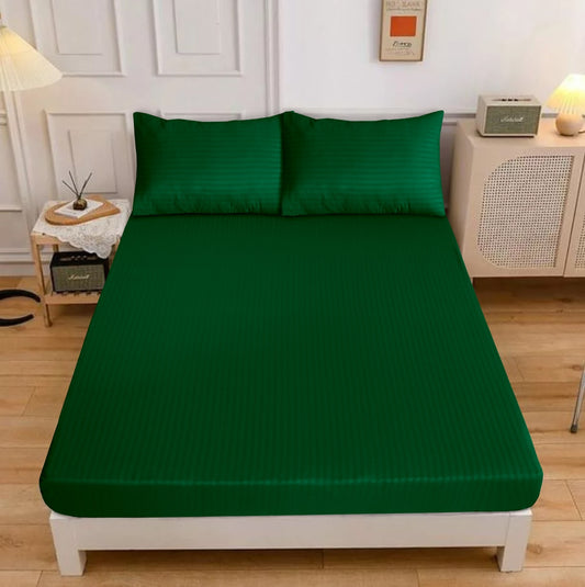 Green Ultra-Soft Fitted Bedsheet Set